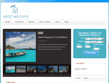 Tablet Screenshot of maldivesholidays.org